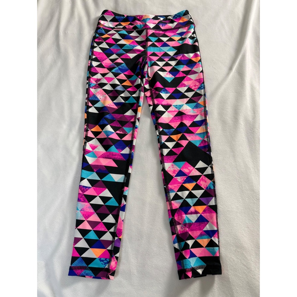 Ideology Womens Geometric Triangle Print Active Leggings Multicolor Size Medium